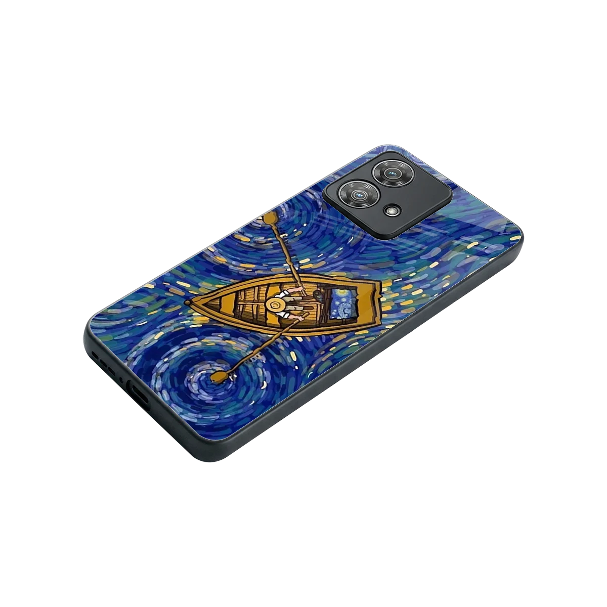Ocean Voyage stylish phone case for motorola edge 40 neo 5g | glossy glass and slim fit