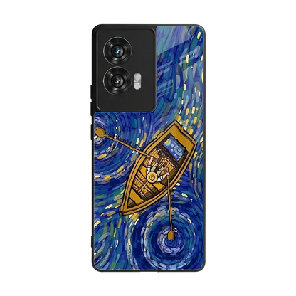 Ocean Voyage back phone cover | glass case for motorola edge 50 fusion