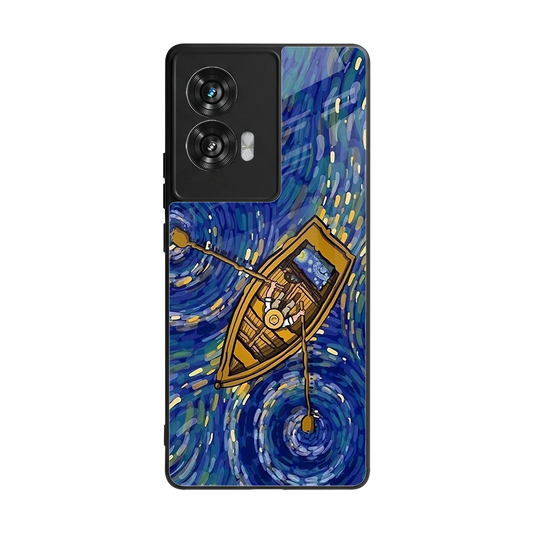 Ocean Voyage back phone cover | glass case for motorola edge 50 fusion