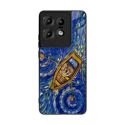 Ocean Voyage back phone cover | glass case for motorola edge 50 pro