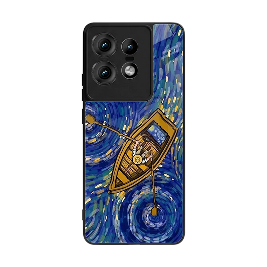 Ocean Voyage back phone cover | glass case for motorola edge 50 pro