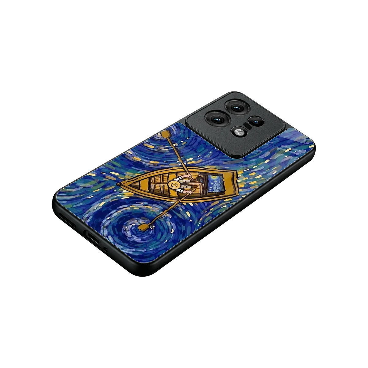 Ocean Voyage stylish phone case for motorola edge 50 pro | glossy glass and slim fit