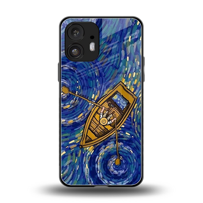 Ocean Voyage back phone cover | glass case for nothing phone 2