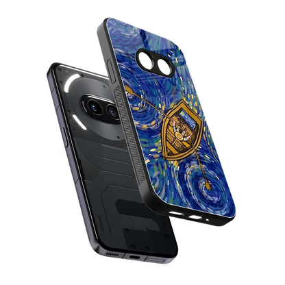 Ocean Voyage sleek nothing phone 2a plus cover with tempered glass back and TPU edges