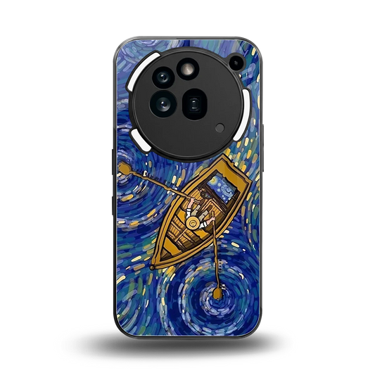 Ocean Voyage back phone cover | glass case for nothing phone 3a pro