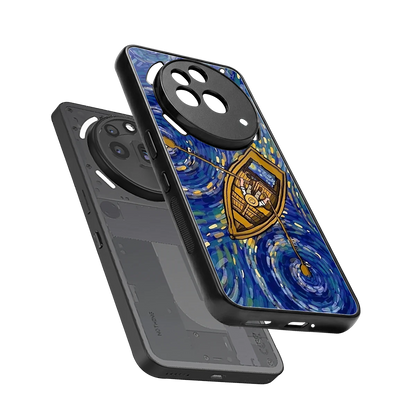 Ocean Voyage sleek nothing phone 3a pro cover with tempered glass back and TPU edges