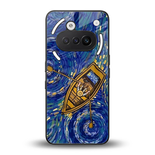 Ocean Voyage back phone cover | glass case for nothing phone 3a