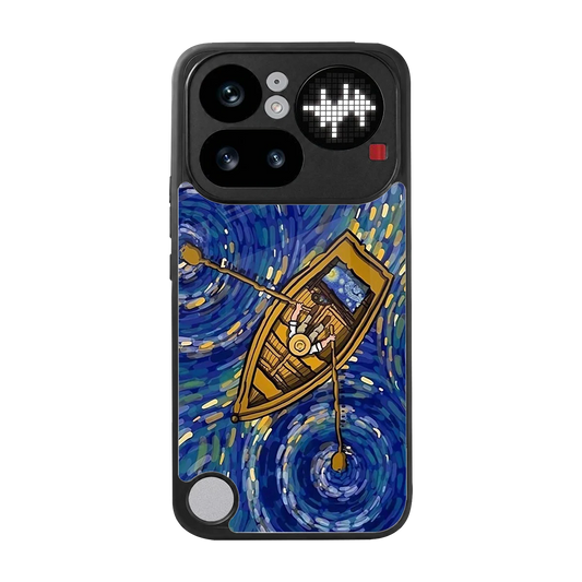 Ocean Voyage back phone cover | glass case for nothing phone 4a pro