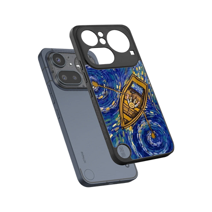 Ocean Voyage sleek nothing phone 4a pro cover with tempered glass back and TPU edges
