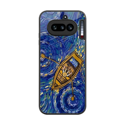 Ocean Voyage back phone cover | glass case for nothing phone 4a