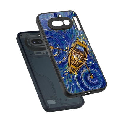 Ocean Voyage sleek nothing phone 4a cover with tempered glass back and TPU edges