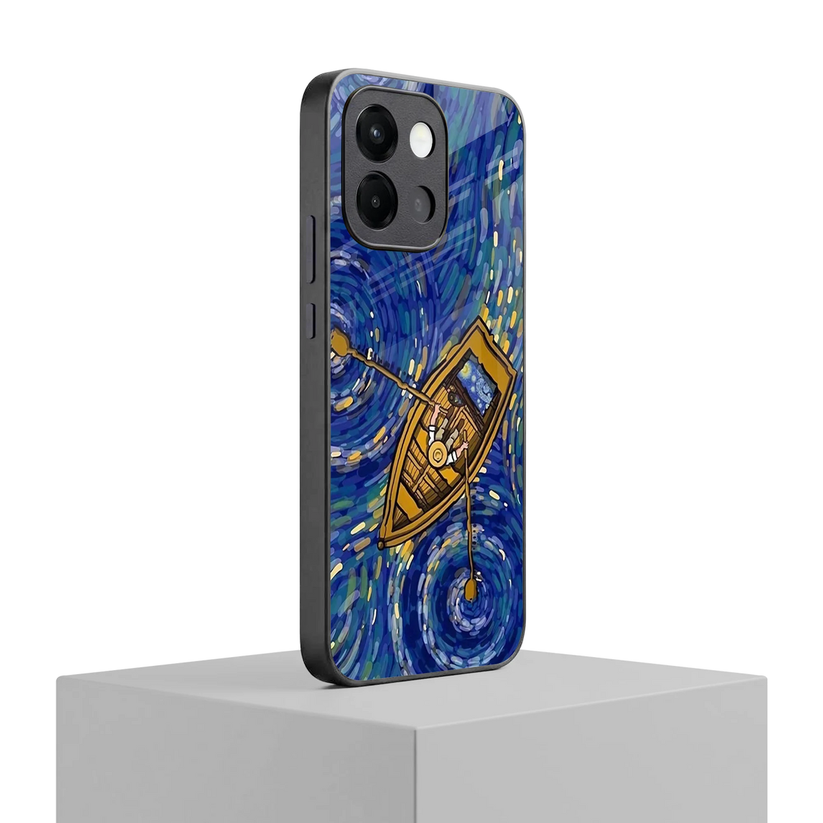 Ocean Voyage oneplus 13s mobile cover | shockproof glass phone case