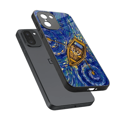 Ocean Voyage sleek oneplus 15r cover with tempered glass back and TPU edges