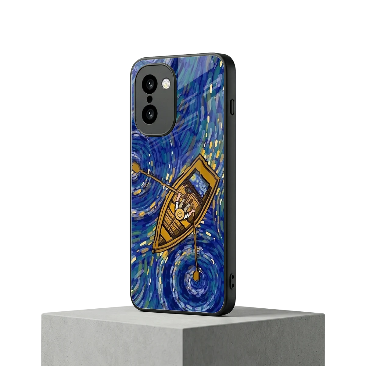 Ocean Voyage oneplus 15r mobile cover | shockproof glass phone case