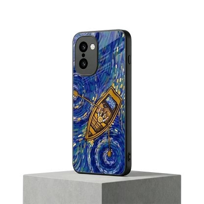 Ocean Voyage oneplus 15r mobile cover | shockproof glass phone case