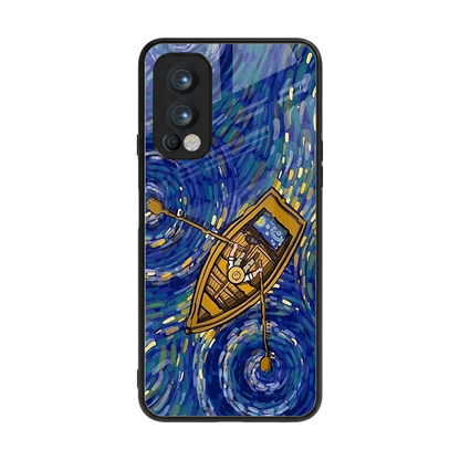 Ocean Voyage back phone cover | glass case for oneplus nord 2