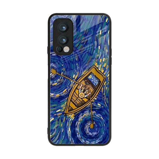 Ocean Voyage back phone cover | glass case for oneplus nord 2