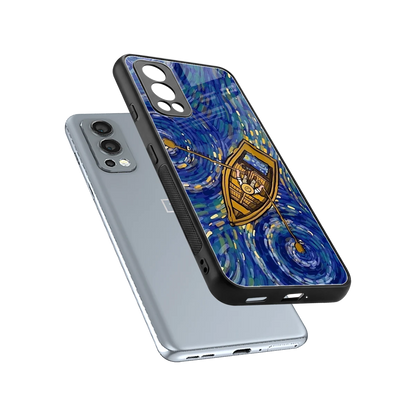 Ocean Voyage sleek oneplus nord 2 cover with tempered glass back and TPU edges