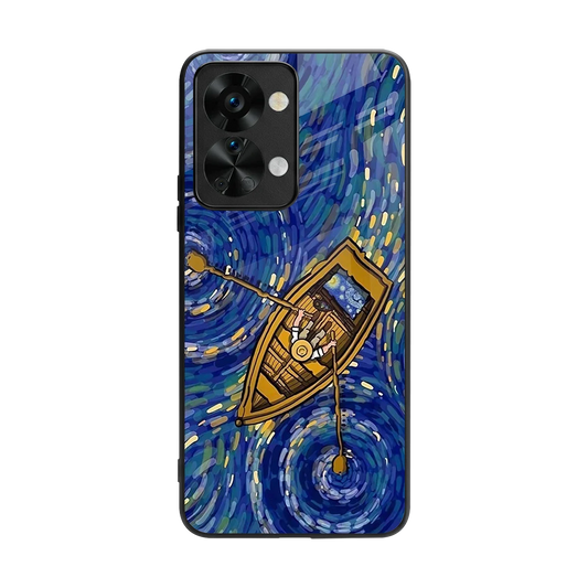 Ocean Voyage back phone cover | glass case for oneplus nord 2t