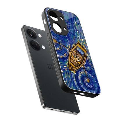 Ocean Voyage sleek oneplus nord 3 cover with tempered glass back and TPU edges