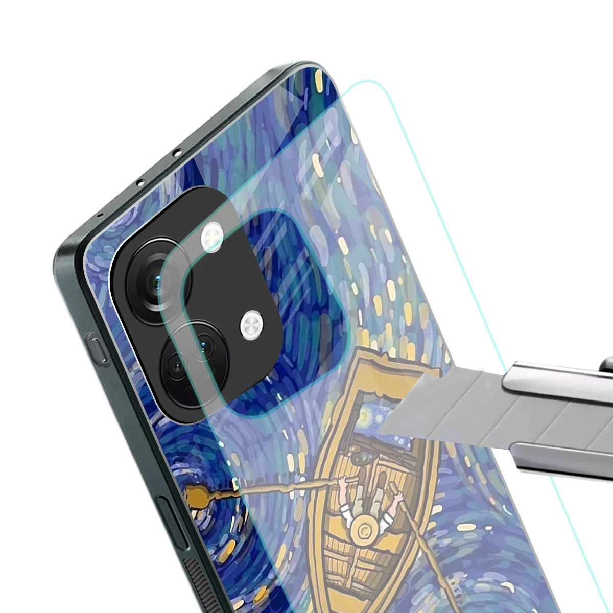 Ocean Voyage stylish phone case for oneplus nord 3 | glossy glass and slim fit