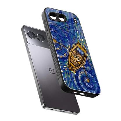 Ocean Voyage sleek oneplus nord 4 cover with tempered glass back and TPU edges