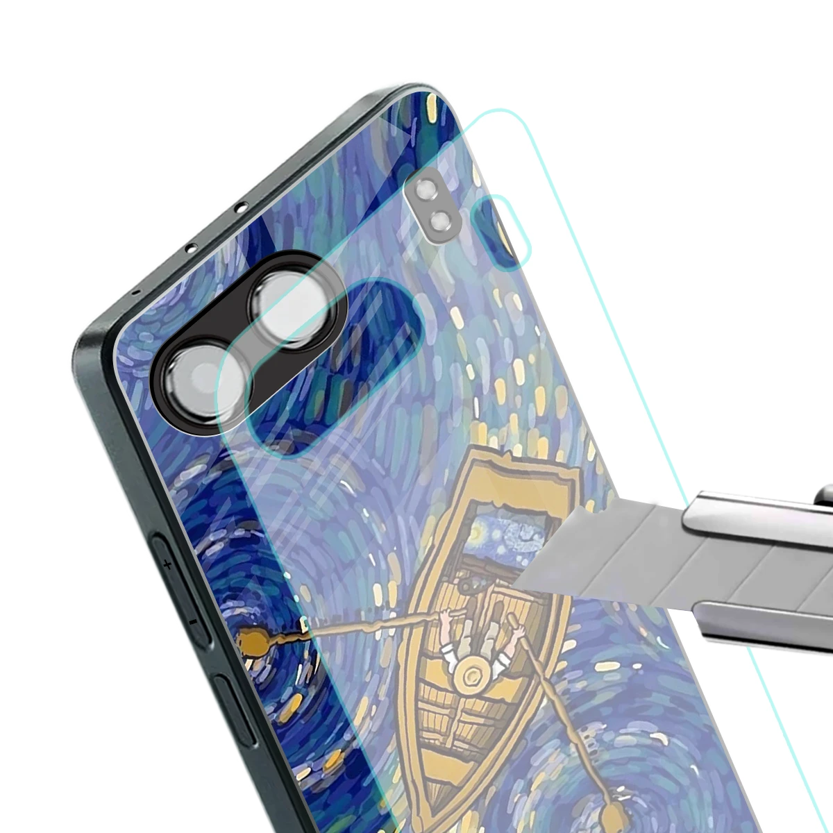 Ocean Voyage stylish phone case for oneplus nord 4 | glossy glass and slim fit