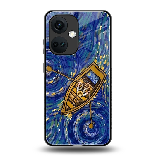 Ocean Voyage back phone cover | glass case for oneplus nord ce 3