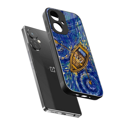 Ocean Voyage sleek oneplus nord ce 3 cover with tempered glass back and TPU edges