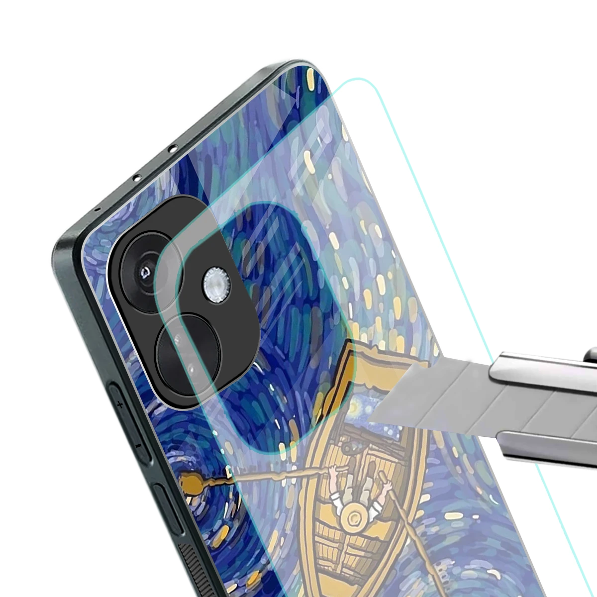 Ocean Voyage stylish phone case for oneplus nord ce 3 | glossy glass and slim fit