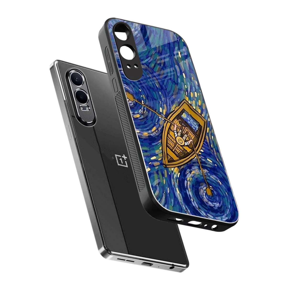Ocean Voyage sleek oneplus nord ce 4 lite cover with tempered glass back and TPU edges