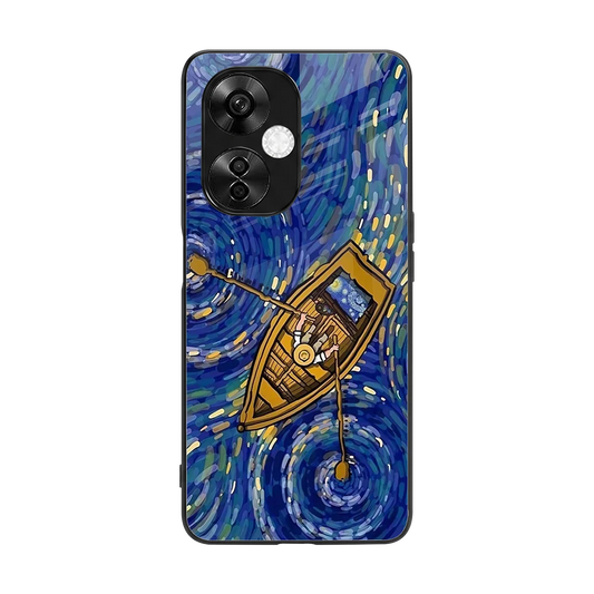 Ocean Voyage back phone cover | glass case for oneplus nord ce 3 lite