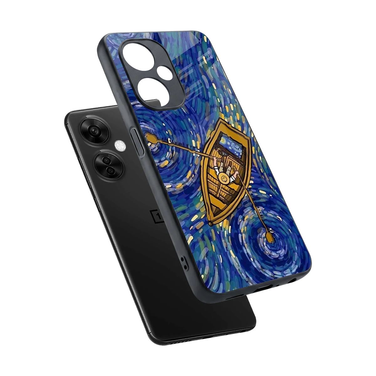 Ocean Voyage sleek oneplus nord ce 3 lite cover with tempered glass back and TPU edges