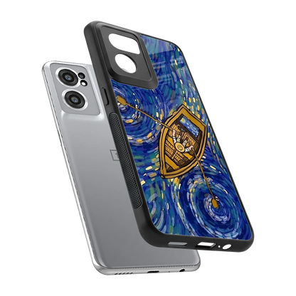 Ocean Voyage sleek oneplus nord ce 2 cover with tempered glass back and TPU edges