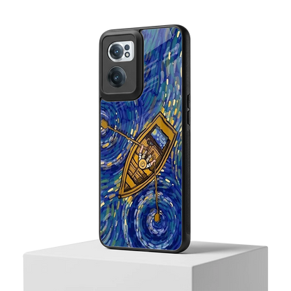Ocean Voyage oneplus nord ce 2 mobile cover | shockproof glass phone case