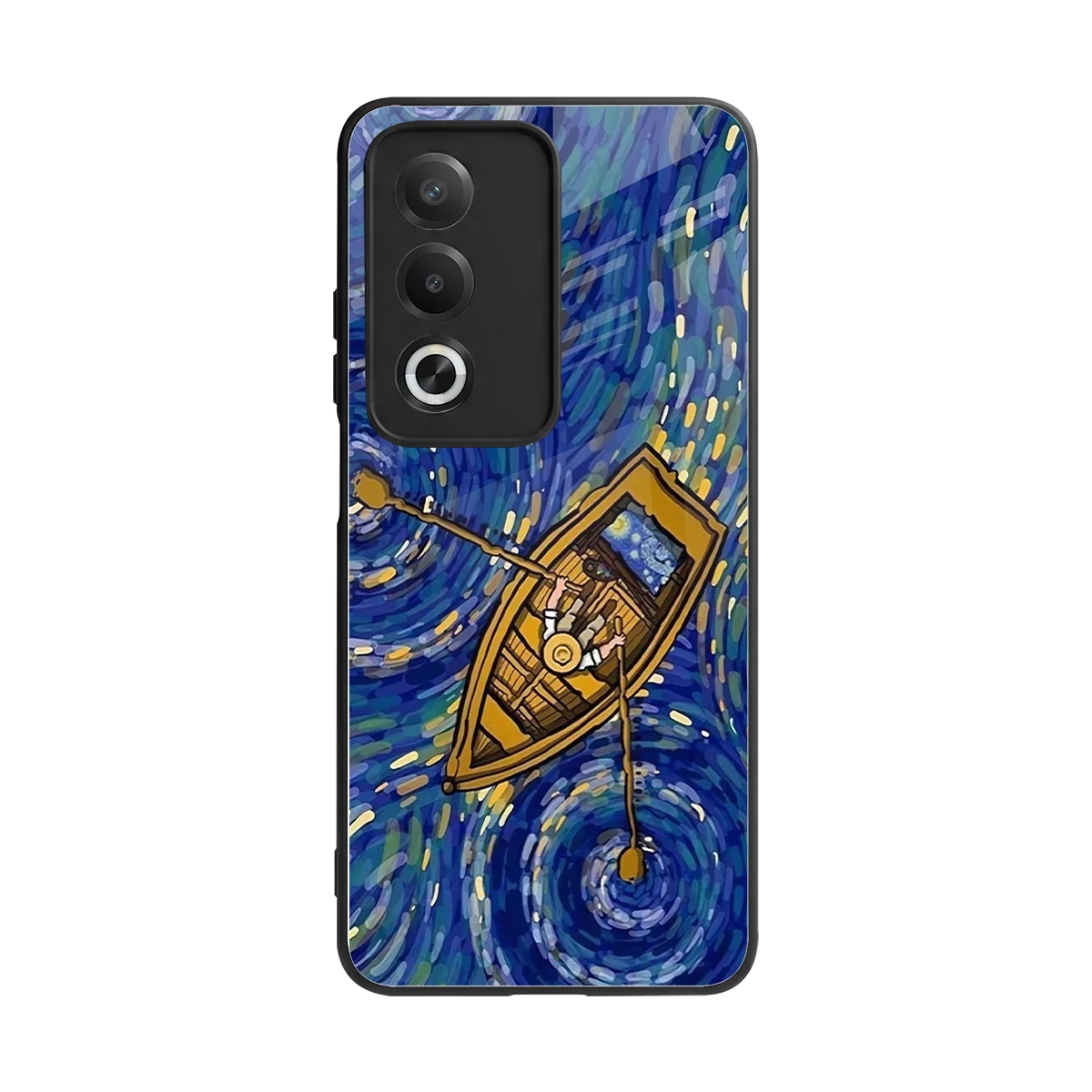 Ocean Voyage back phone cover | glass case for oppo a3 pro