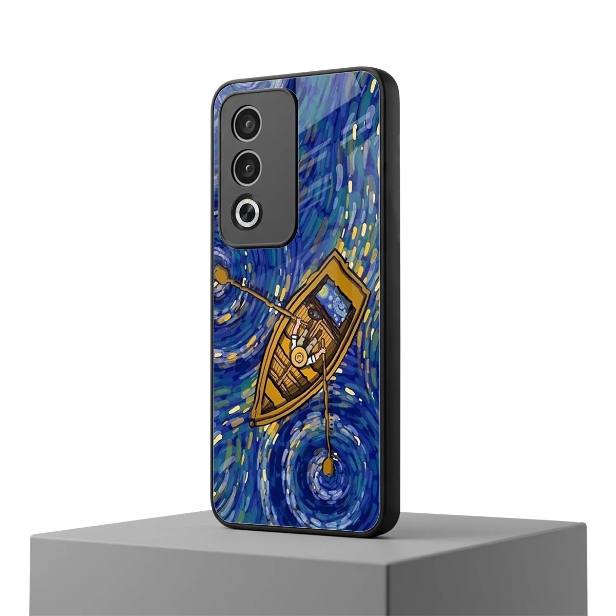Ocean Voyage oppo a3 pro mobile cover | shockproof glass phone case