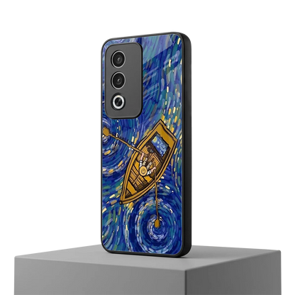 Ocean Voyage oppo a3 pro mobile cover | shockproof glass phone case
