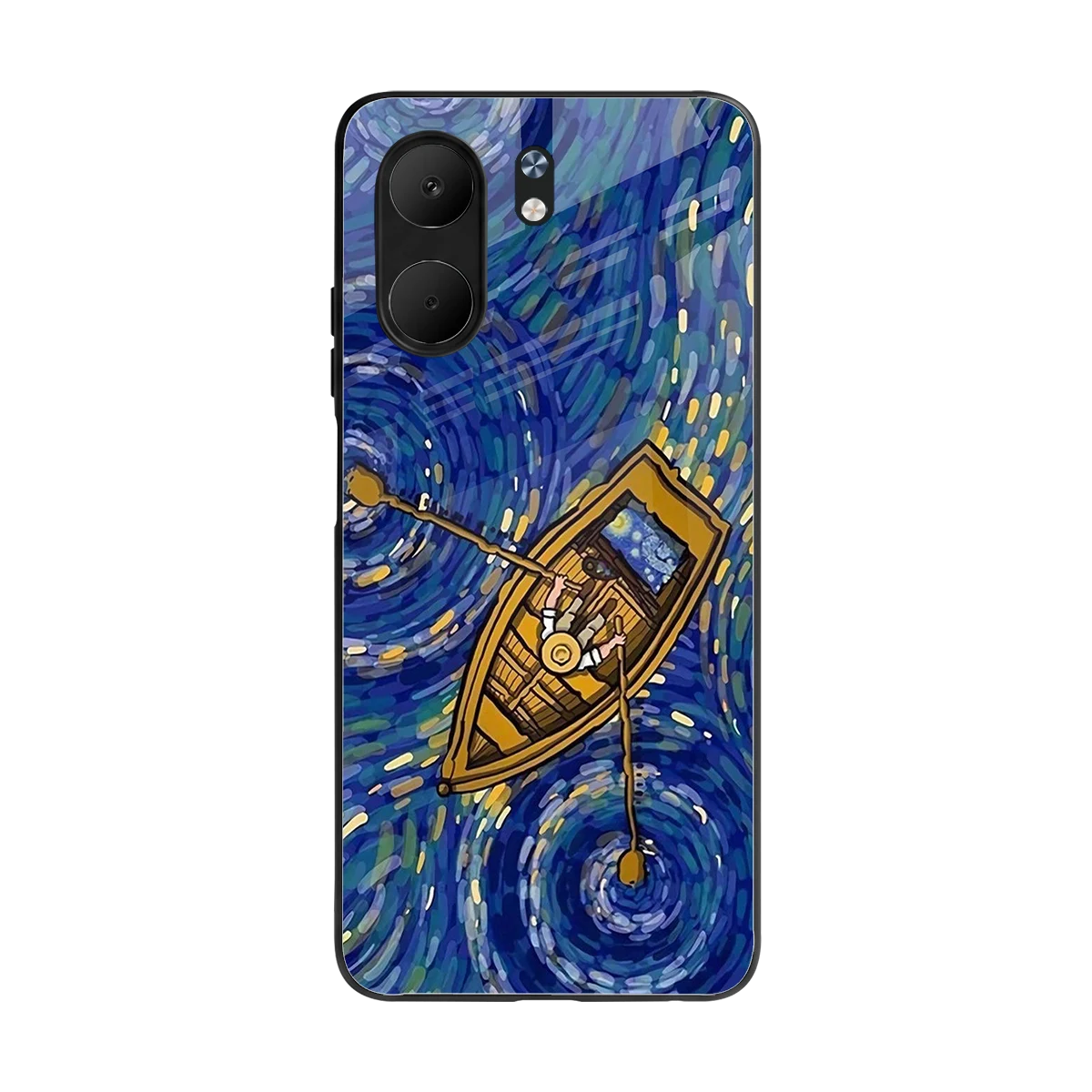 Ocean Voyage back phone cover | glass case for oppo a5x 5g