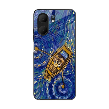 Ocean Voyage back phone cover | glass case for oppo a5x 5g