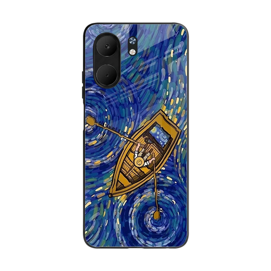 Ocean Voyage back phone cover | glass case for oppo a5x 5g