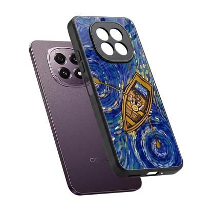 Ocean Voyage sleek oppo f29 5g cover with tempered glass back and TPU edges
