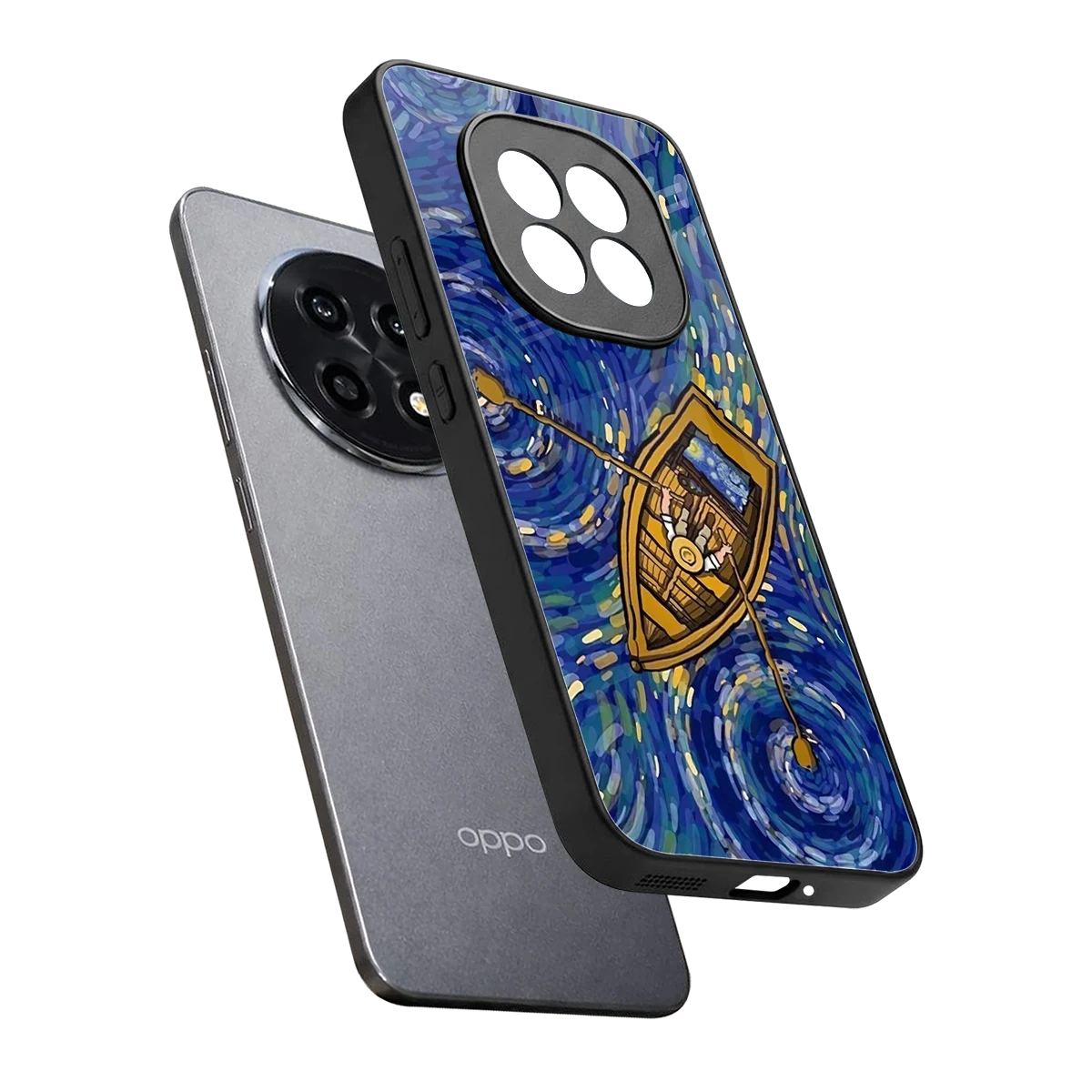 Ocean Voyage sleek oppo f29 pro 5g cover with tempered glass back and TPU edges