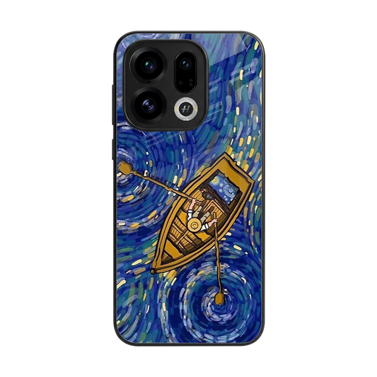 Ocean Voyage back phone cover | glass case for oppo find x9