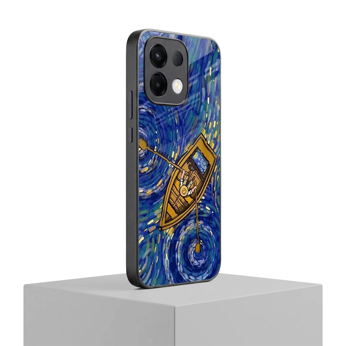 Ocean Voyage oppo k13 5g mobile cover | shockproof glass phone case