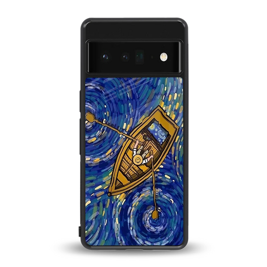 Ocean Voyage back phone cover | glass case for google pixel 6 pro