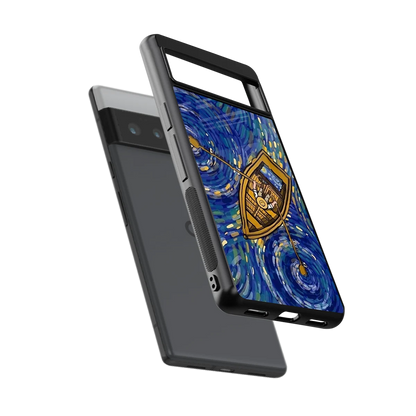 Ocean Voyage sleek google pixel 6 pro cover with tempered glass back and TPU edges