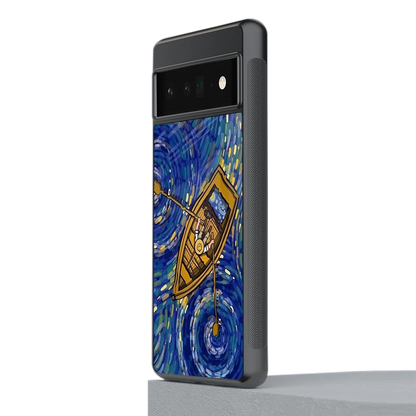 Ocean Voyage stylish phone case for google pixel 6 pro | glossy glass and slim fit