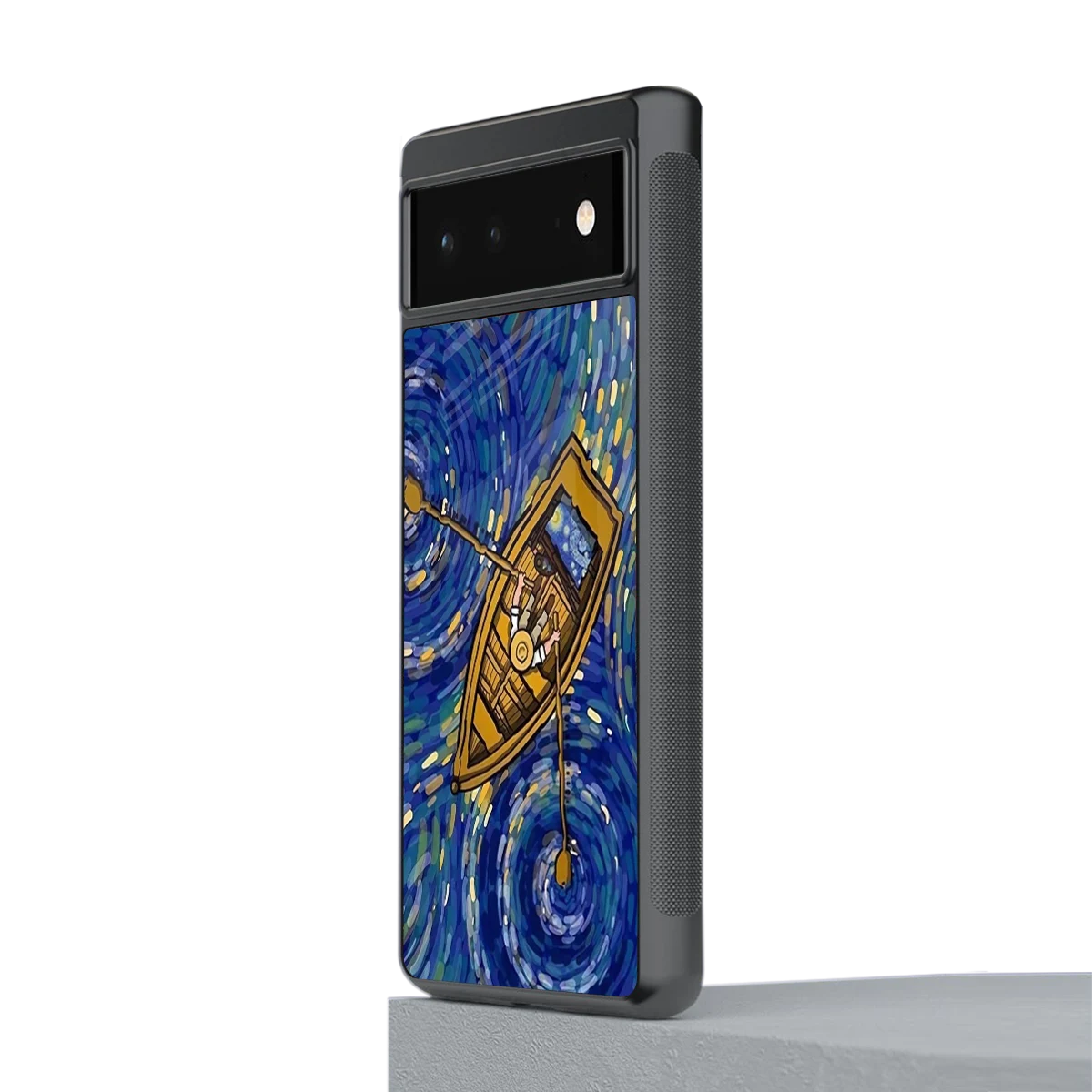 Ocean Voyage stylish phone case for google pixel 6a | glossy glass and slim fit