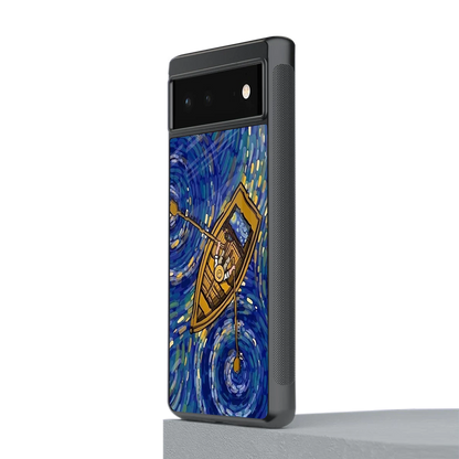 Ocean Voyage stylish phone case for google pixel 6a | glossy glass and slim fit